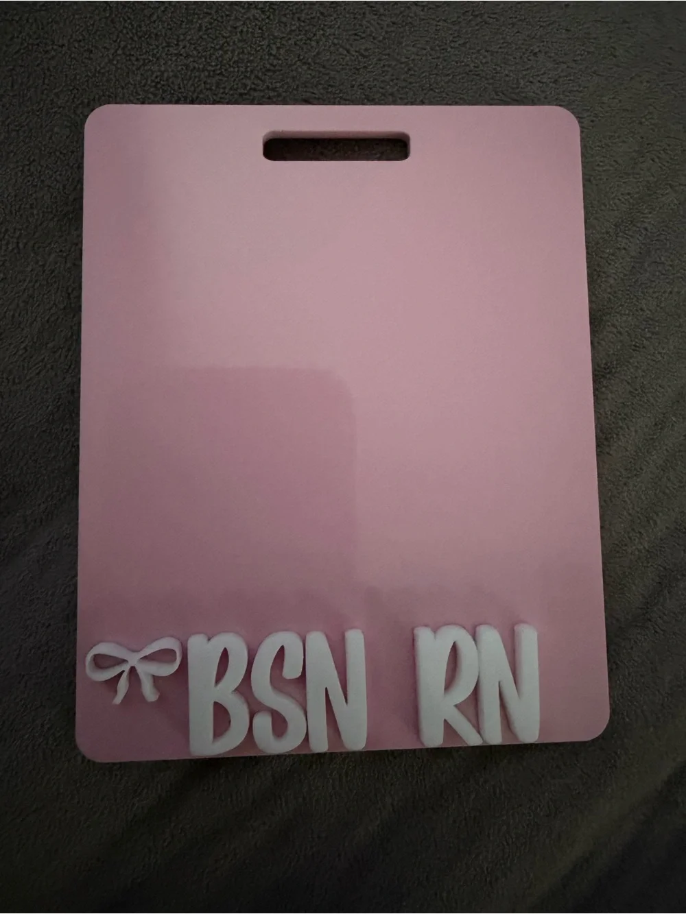 pink haze & dusty pink badge buddy BSN RN